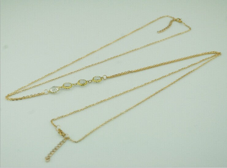 Crystal Body Chain Pendant Necklace