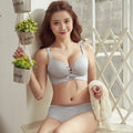 Seamless Push-Up Wireless Bra with Adjustable Straps