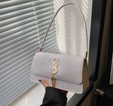 Tassel Croc Crossbody Bag