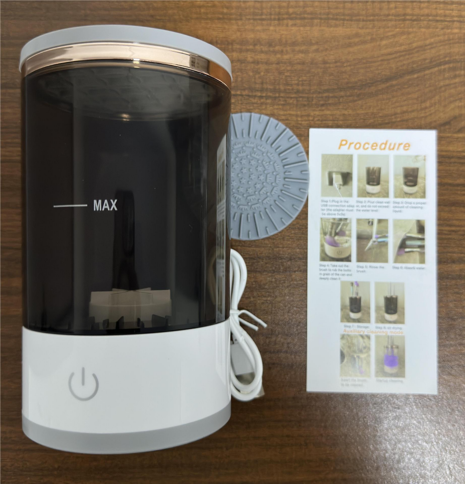 Electric Makeup Brush Cleaner — Cleans & Dries in Seconds