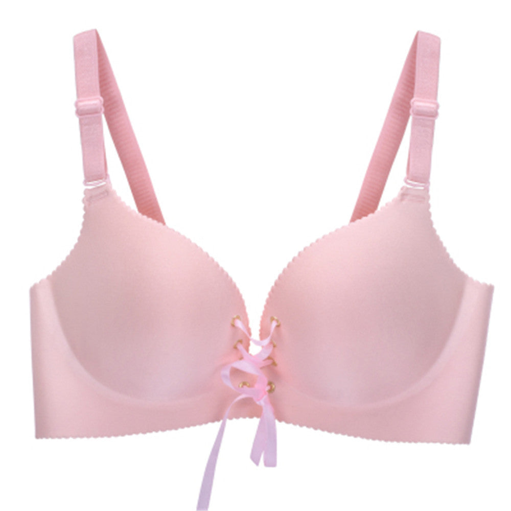 Seamless Push-Up Wireless Bra with Adjustable Straps