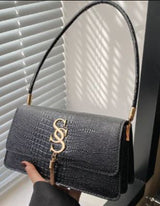 Tassel Croc Crossbody Bag