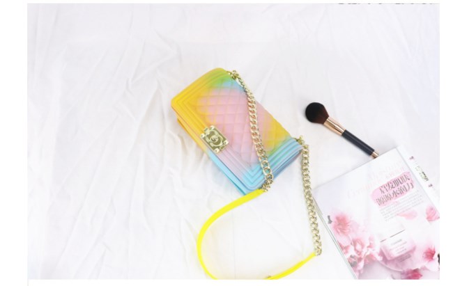 Matte Jelly Chain Crossbody Bag