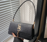 Tassel Croc Crossbody Bag