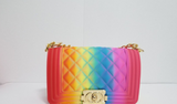 Matte Jelly Chain Crossbody Bag