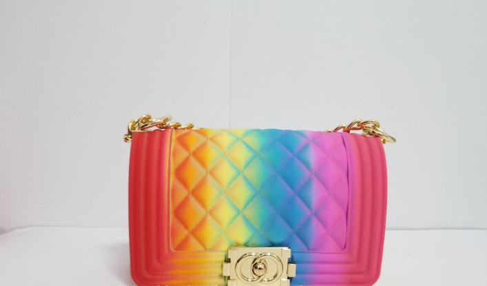 Matte Jelly Chain Crossbody Bag